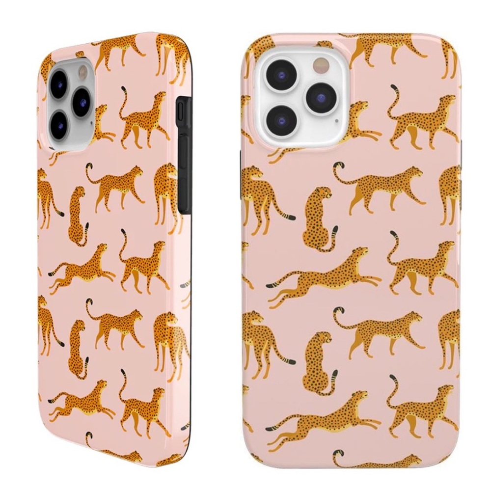 On the Prowl | Pink Leopard Print iPhone 12 Pro Bold Case, Casely Bold Case